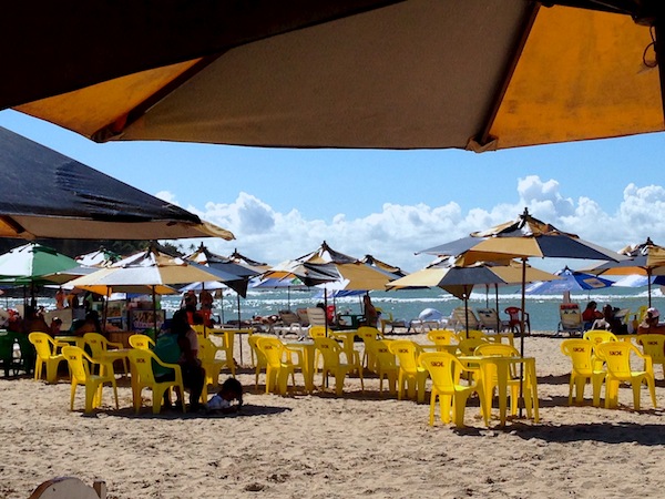 almoçar praia brasil